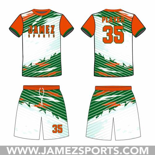 Soccer Uniforms (White, Green And Orange)