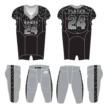 American Football Uniforms (Black And Light Gray) Manufacturers,Suppliers, Exporters in Texas