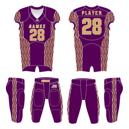 American Football Uniforms (Purple And Light Brown) Manufacturers,Suppliers, Exporters in Texas