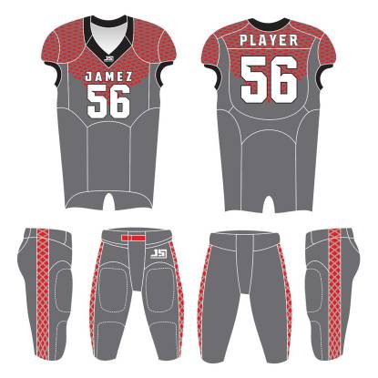 American Football Uniforms (Red, Black And Gray) Manufacturers,Suppliers, Exporters in Texas