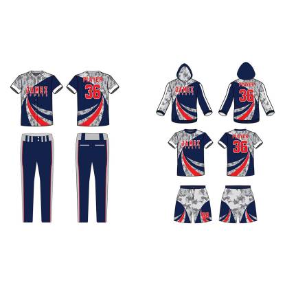 Baseball Uniforms (Grey, Blue And Red) Manufacturers,Suppliers, Exporters in Texas