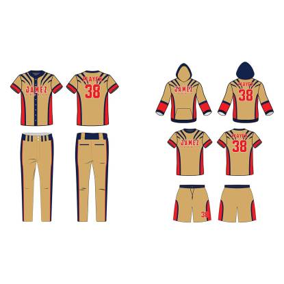 Baseball Uniforms (Soil Brown And Red) Manufacturers,Suppliers, Exporters in Texas