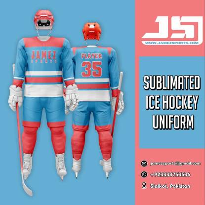 Blue, Pink  And white Ice Hockey Jersey  Manufacturers, Suppliers, Exporters in Texas