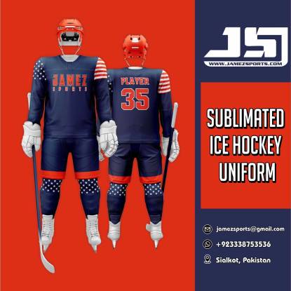 Blue And Red Ice Hockey Jersey  Manufacturers, Suppliers, Exporters in Texas