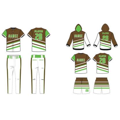 Green, Brown And White Softball Uniforms  Manufacturers, Suppliers, Exporters in Texas