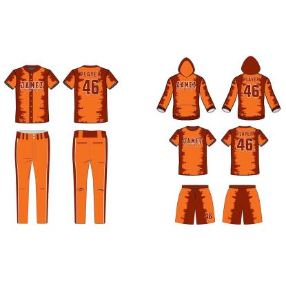 Orange And Brown Softball Uniforms Manufacturers, Suppliers, Exporters in Texas