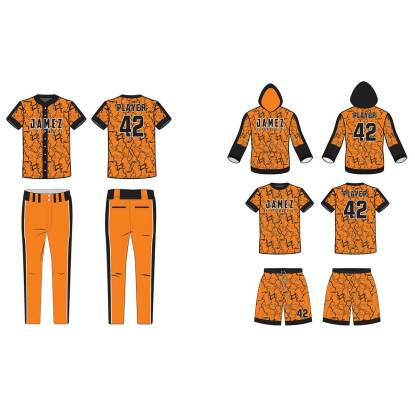 Orange And Dark Blue Softball Uniforms Manufacturers, Suppliers, Exporters in Texas