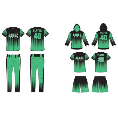 Sea Green And Black Softball Uniforms  Manufacturers, Suppliers, Exporters in Texas